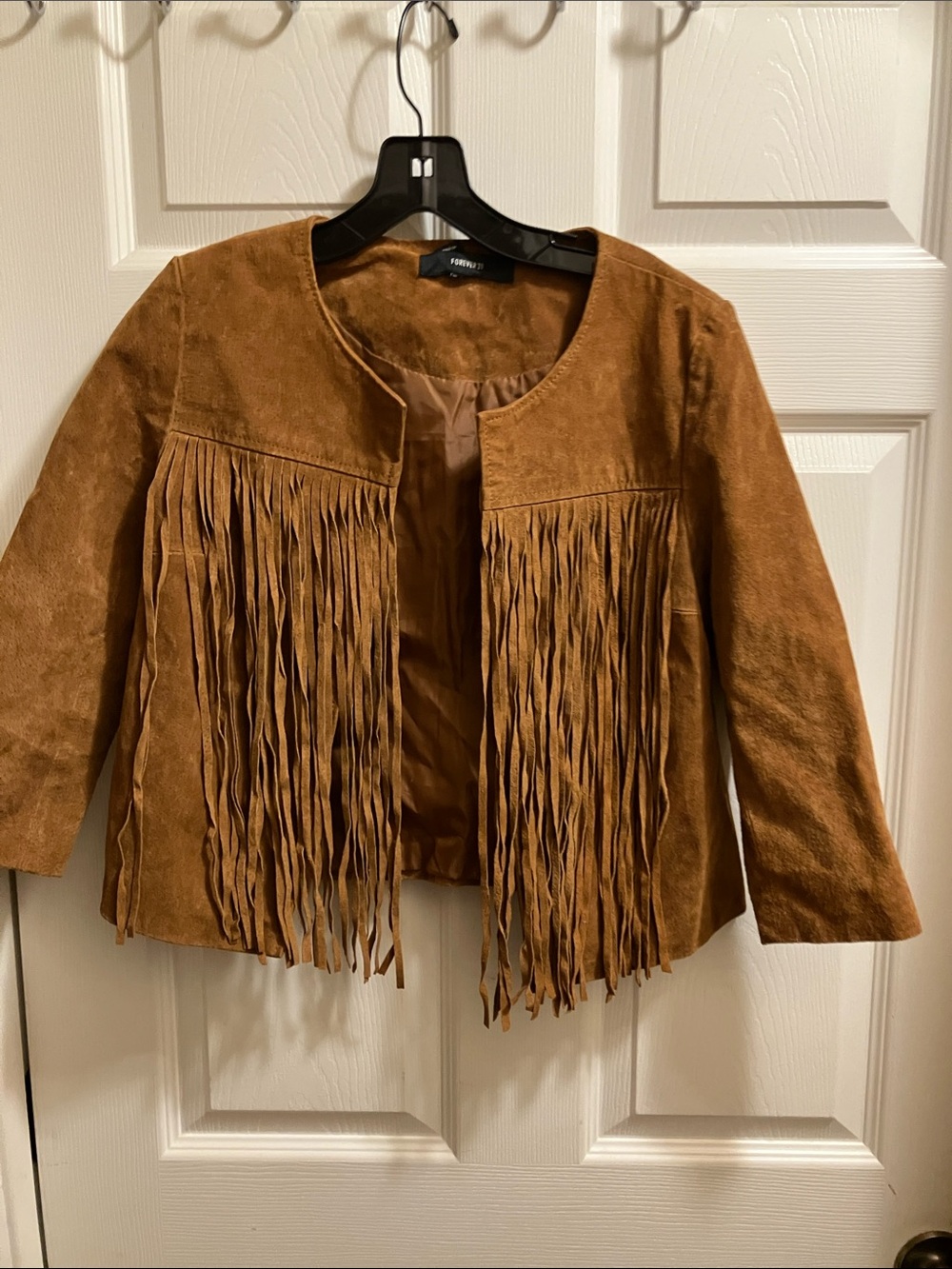 Forever 21 Brown Suede Fringe Jacket